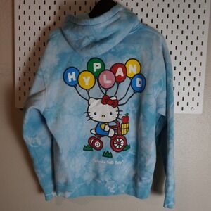 HYPLAND x Hello Kitty Tie Dye Hoodie Pullover Sweatshirt Graphic‎ Cute Medium